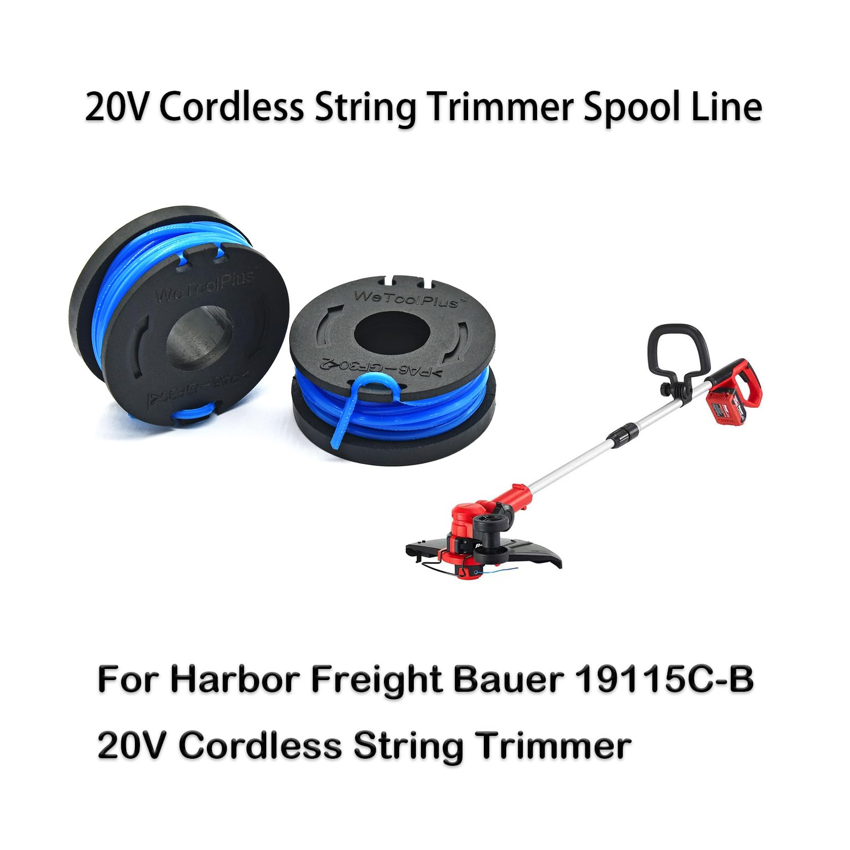 Gardening Tools Harbor Freight - 3 Spulen und 1 Abdeckung Ersatzset
