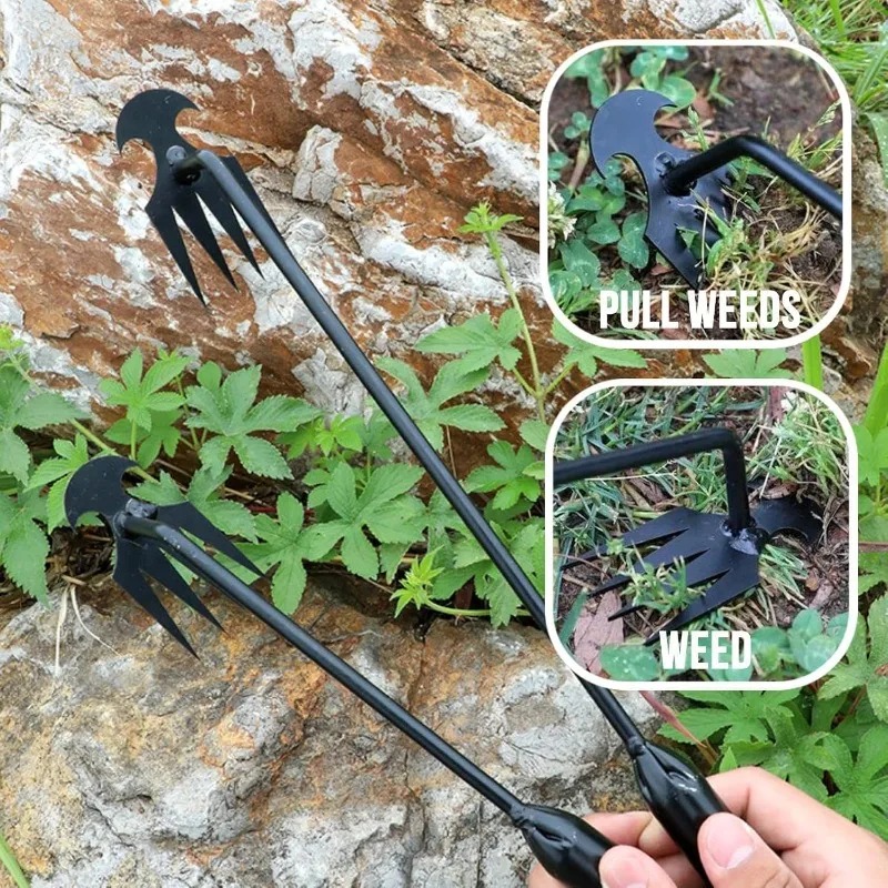 Gardening Tools To Remove Grass - 2-in-1 Gartenrechen: Manueller Saatgut- und Wurzelentferner,