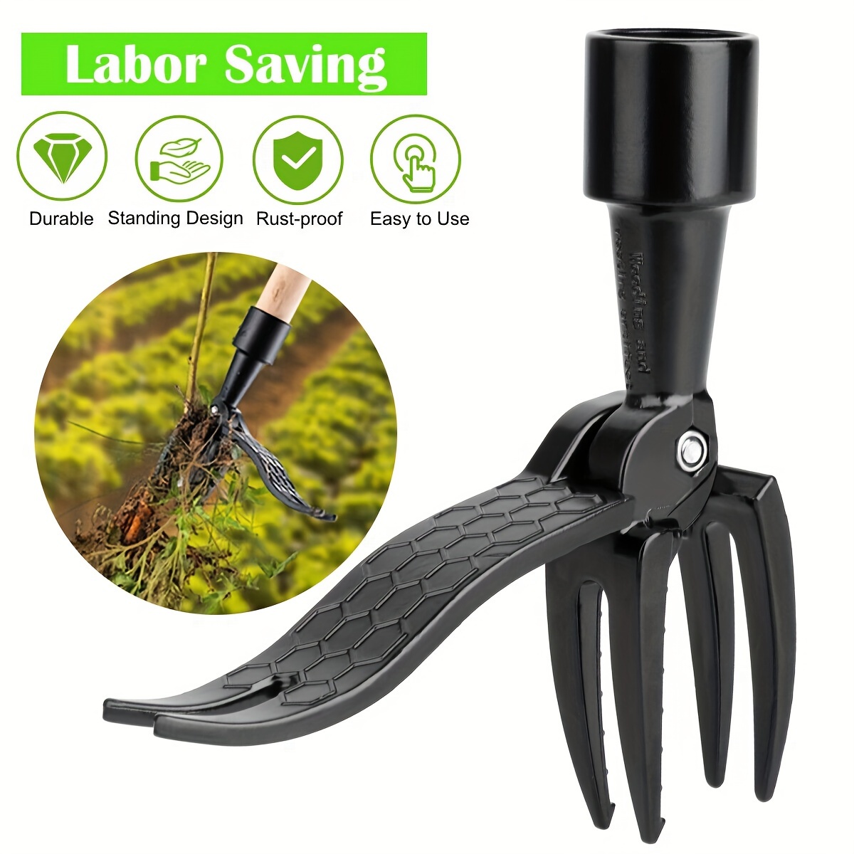 Gardening Tools To Remove Grass - Aufstehen Unkraut Puller Klaue Werkzeug Aluminium