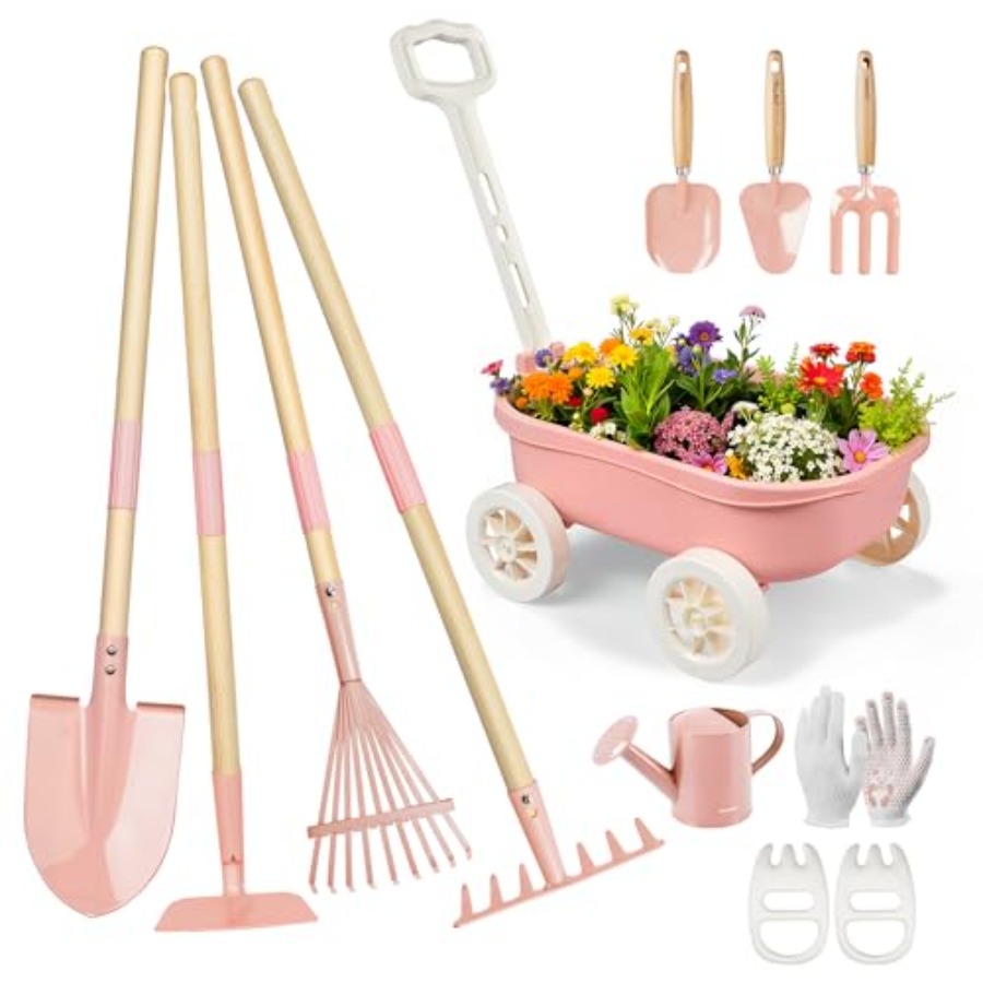 Gardening Tools In Japan - Gartenset mit Schubkarre, 11-teiliges Outdoor-Garten-, Strand-