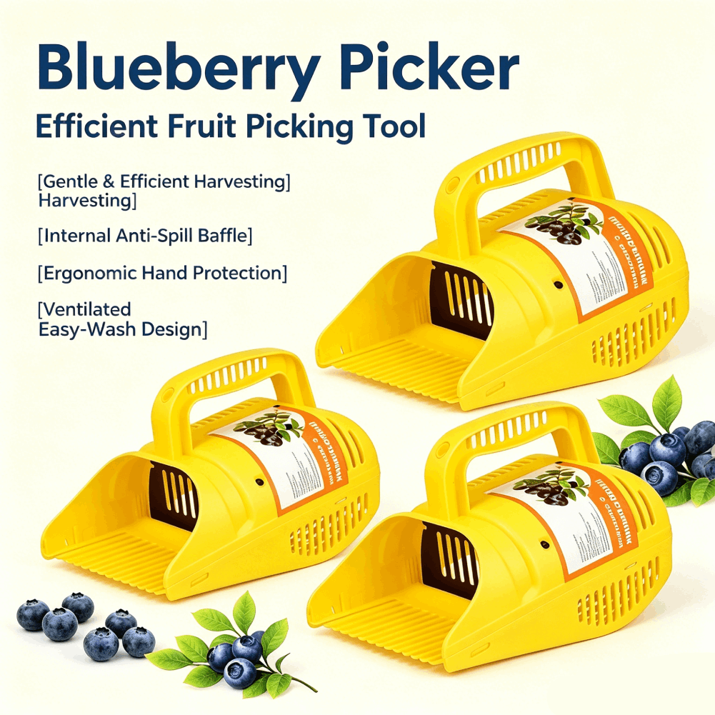 Gardening Tools Basket - Heidelbeer-Ernterake | Effizientes Beerenpflückwerkzeug mit Kammzähnen,