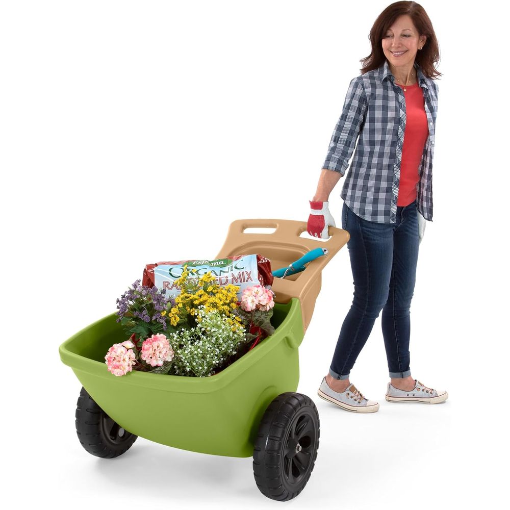 Gardening Tools Made In Usa - Robuste Schubkarre mit Aufbewahrungsfach für Gartengeräte