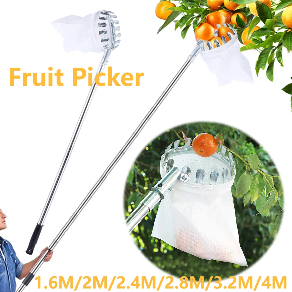 Gardening Tools Basket - 1,6-4M Obst Picker Werkzeug Metall Kirsch