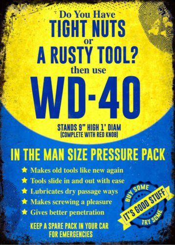 Gardening Tools Vintage - Vintage Retro WD40 Spray Garage Werkzeug