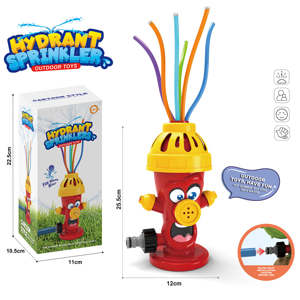 Gardening Tools Toys - Hydrant-Sprinkler-Wasserspielzeug für den Garten, Outdoor-Wasserspielzeug, Sommer-Hof-Cartoon-Spritzsprinkler,