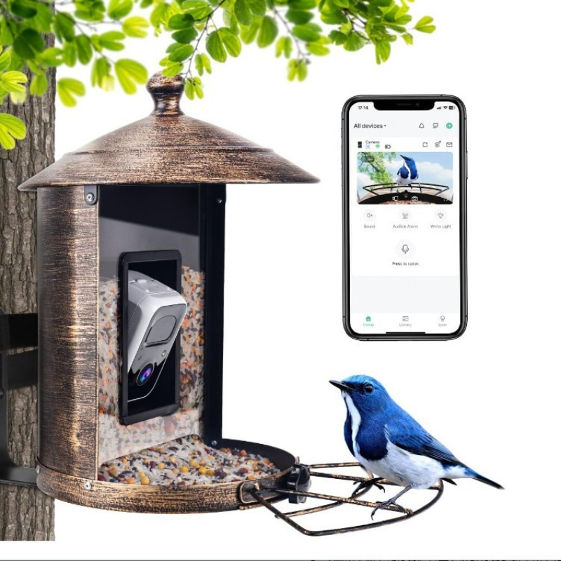 Gardening Tools Definition - KI-intelligenter Vogelfutterspender mit Kamera-Hardware, Outdoor-Garten, hochauflösende