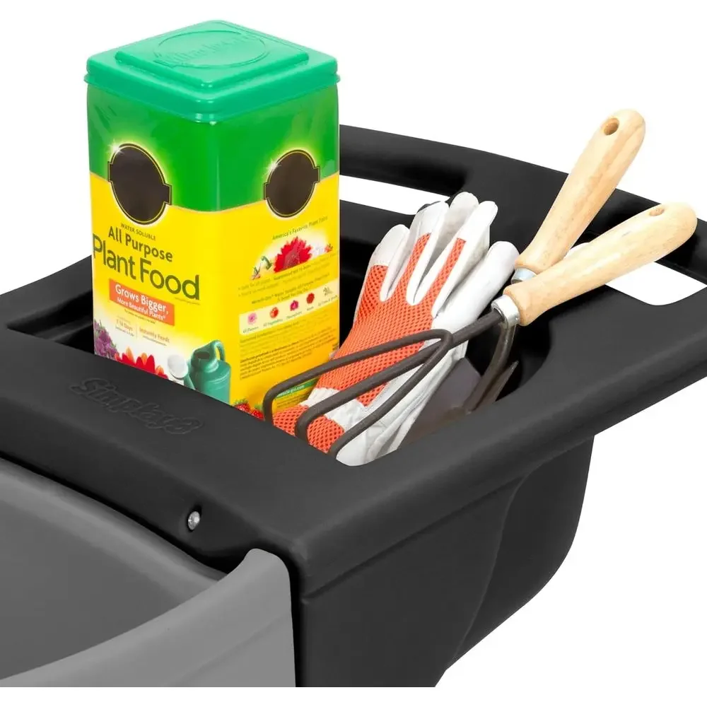 Robuste Schubkarre mit Ablage  – Gardening Tools Made In Usa Bewertung und Preis
