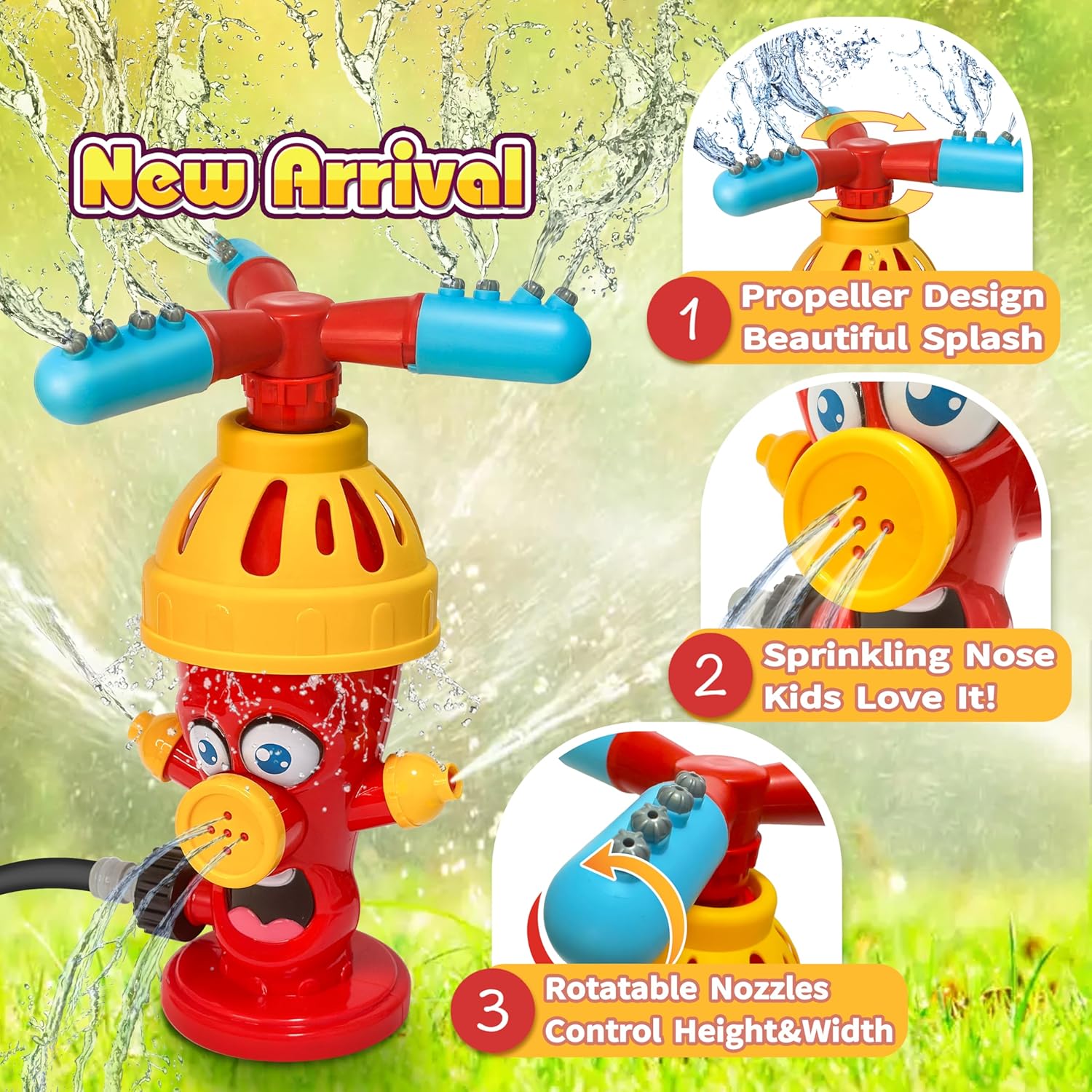 Hydrant-Sprinkler-Wasserspielz – Gardening Tools Toys Bewertung und Preis